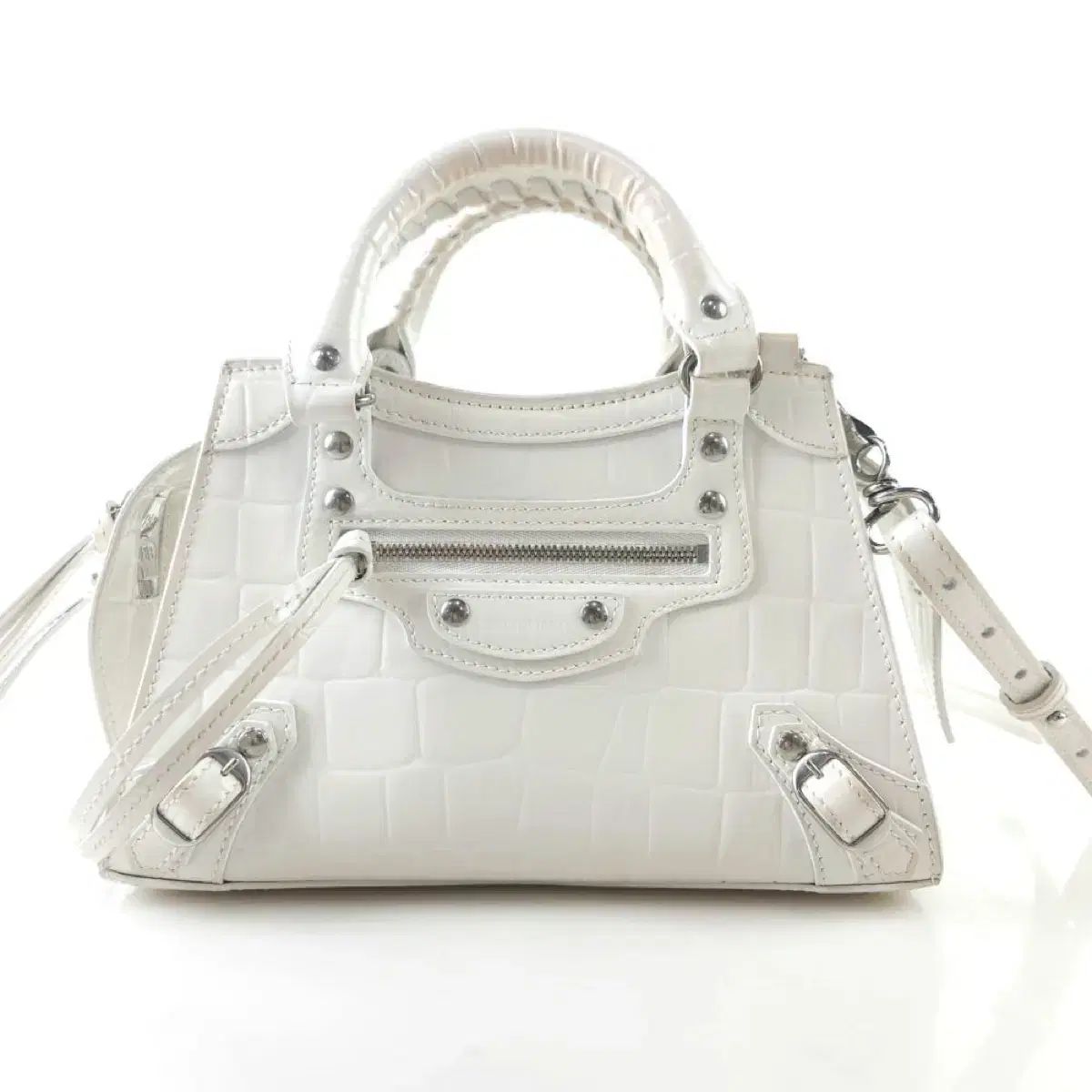 バレンシアガ NEO Classic シティ ミニバック クロコパータン