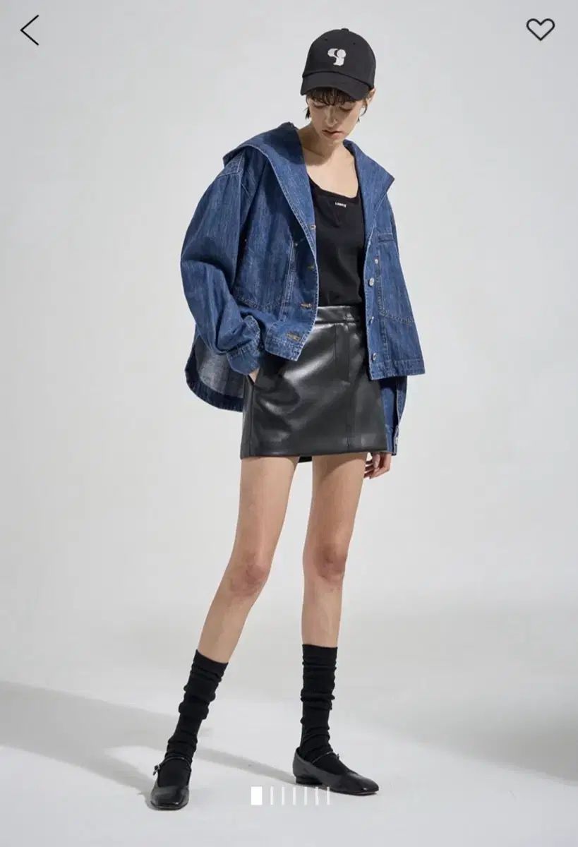 システム デニム フード シャツ