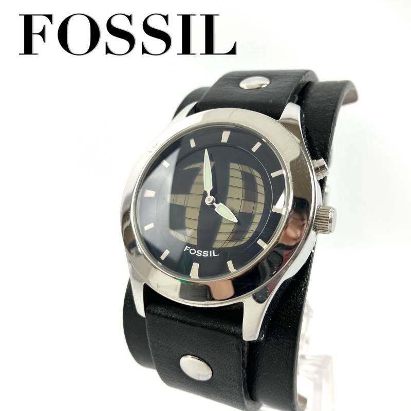 稼働品 新品電池交換済み FOSSIL フォッシル 腕時計 BIG TIC ビッグ