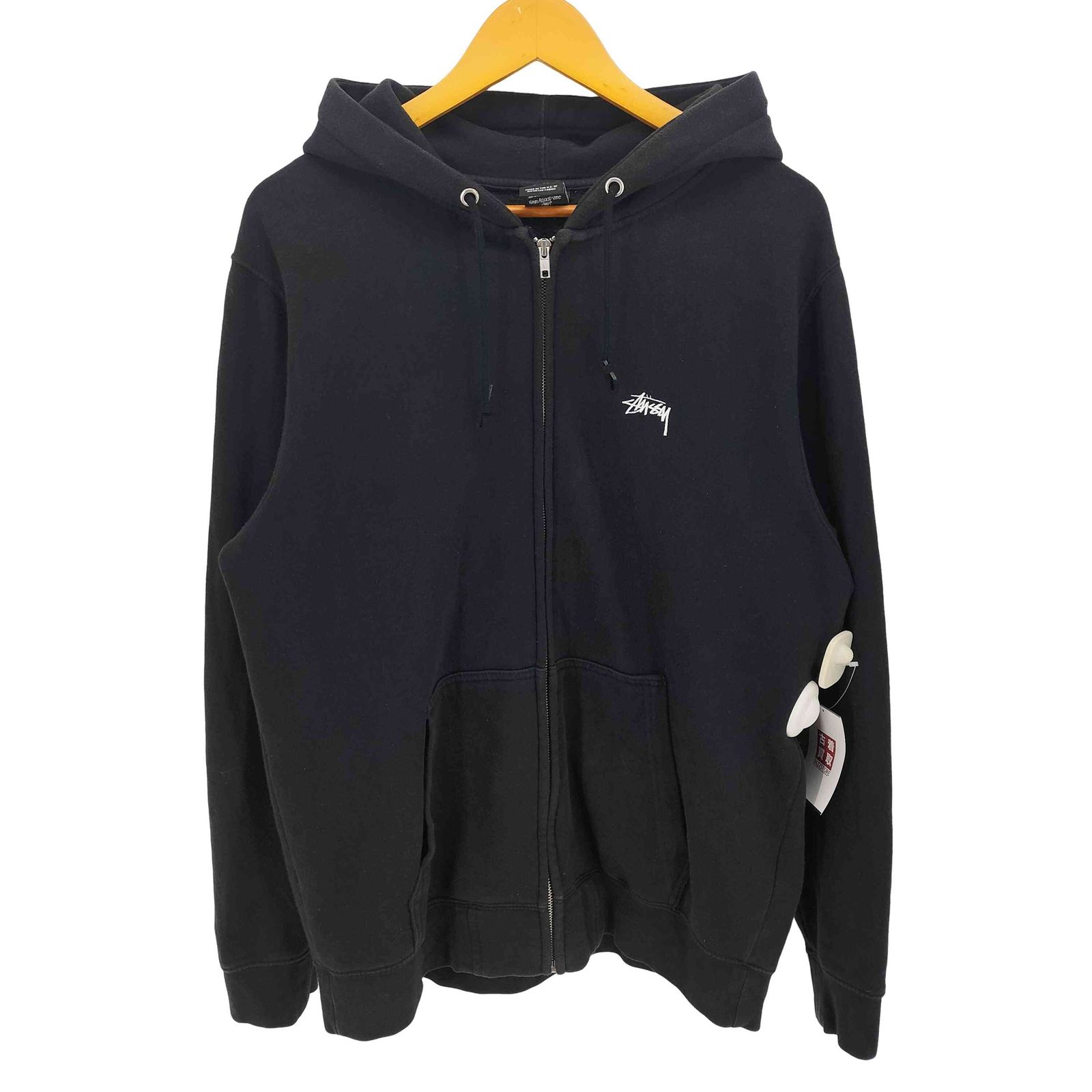 ステューシー Stussy INTERNATIONAL TRIBE 両面 ロゴ ジップアップ パーカー メンズ import L