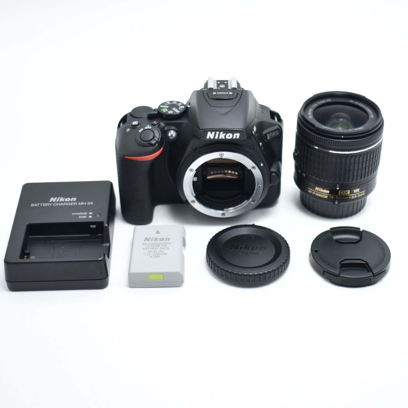 B 10812 Nikon デジタル一眼レフカメラ D 5600 AF P 18 55 VR レンズキット ブラック