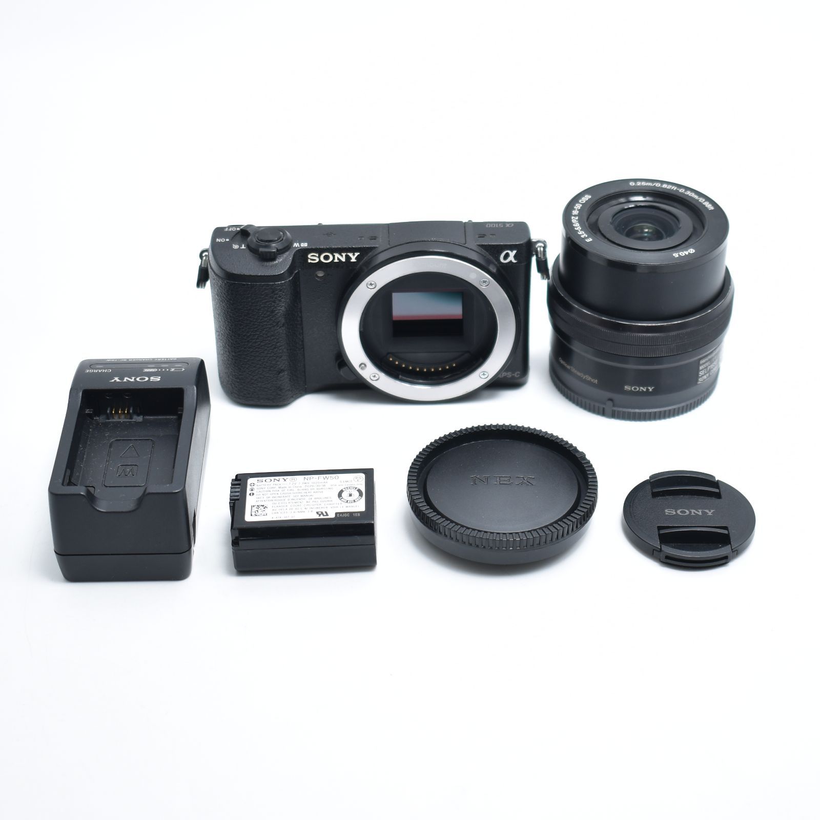 B 10803 SONY ソニー ミラーレス一眼 α5100 パワーズームレンズキット E PZ 16 50 mm F 3 5 6 OSS付属 ブラック ILCE 5100 L