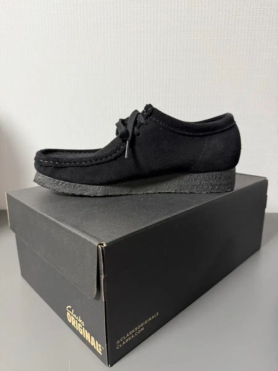  UK 6 クラークス ワラビー ブラック スウェード ローファー ブーツ 革靴
