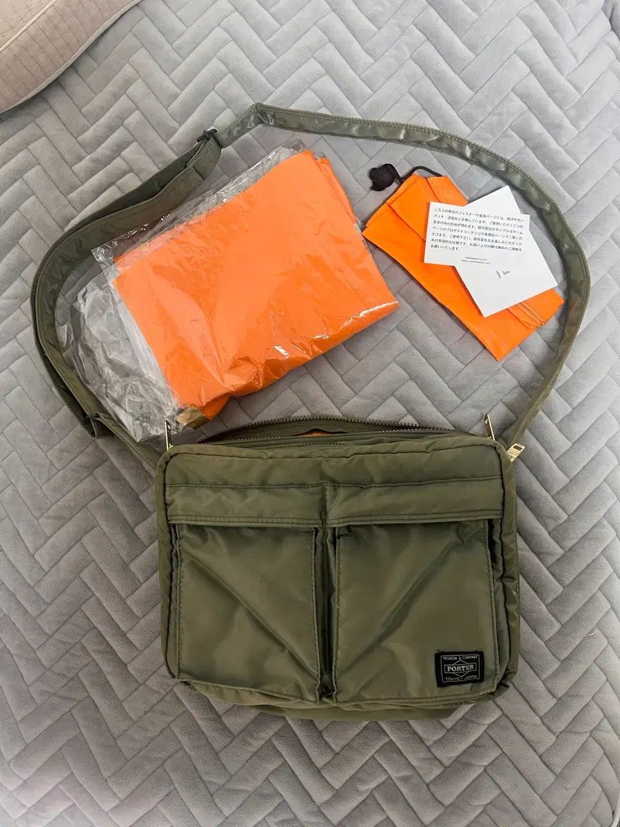 ポーター タンカー ショルダーバッグ セージグリーン L