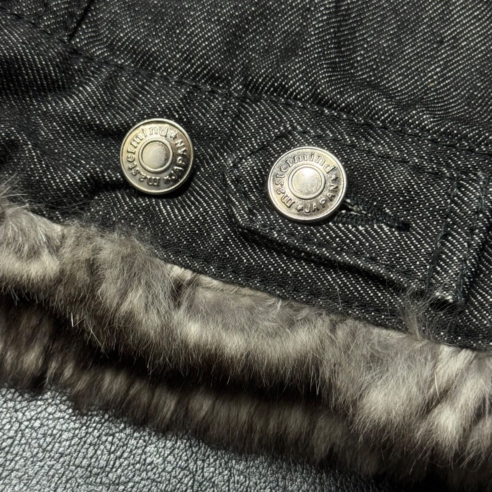 希少✨マスターマインド デニムジャケット ラビットファー new order 希少【mastermind japan マスターマインド 【商品名】neworder archive