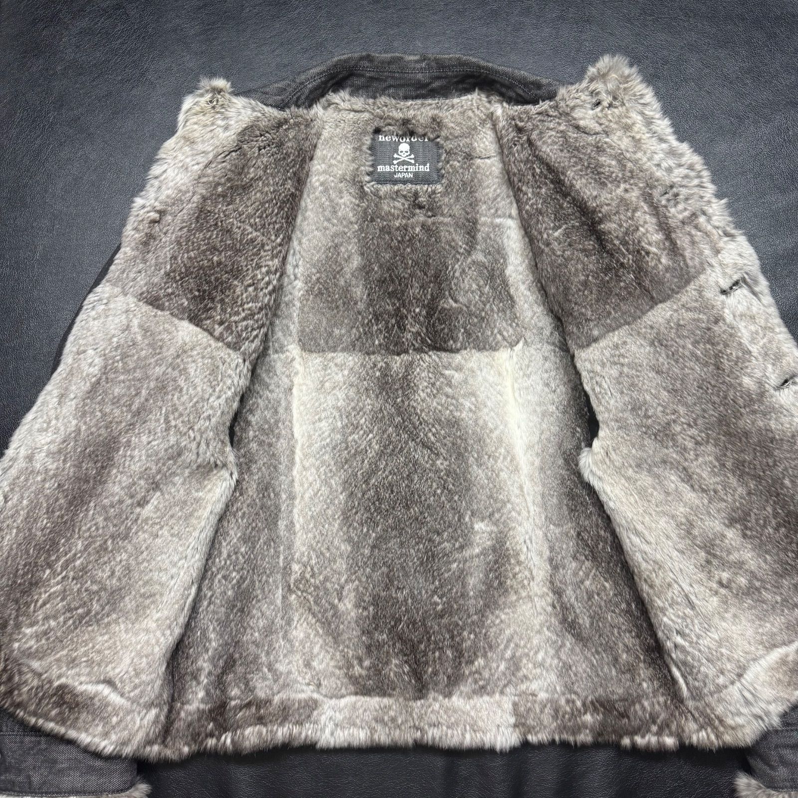 希少✨マスターマインド デニムジャケット ラビットファー new order 希少【mastermind japan マスターマインド 【商品名】neworder archive