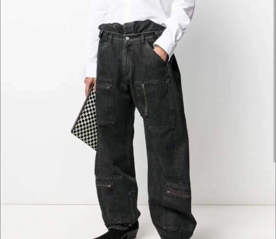 Y PROJECT ワイ プロジェクト ポップアップ ジーン ブラックデニム XS