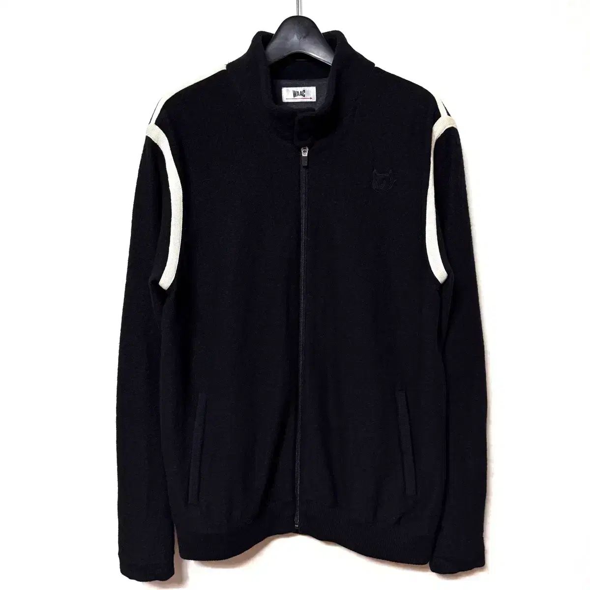 M 95 ワック ゴルフ ウール ジップアップ ジャケット Waac ブラック