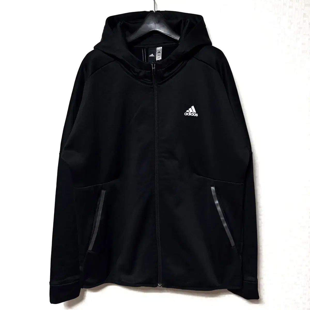 2XL 110 adidas トレーナー 3本線 起毛 WHO ジップアップ ジャケット 