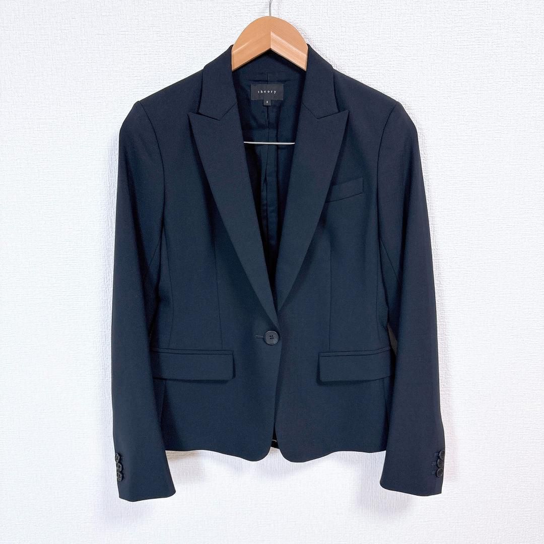 美品】セオリー Theory パンツスーツセットアップ ワンボタン 2 - メルカリ