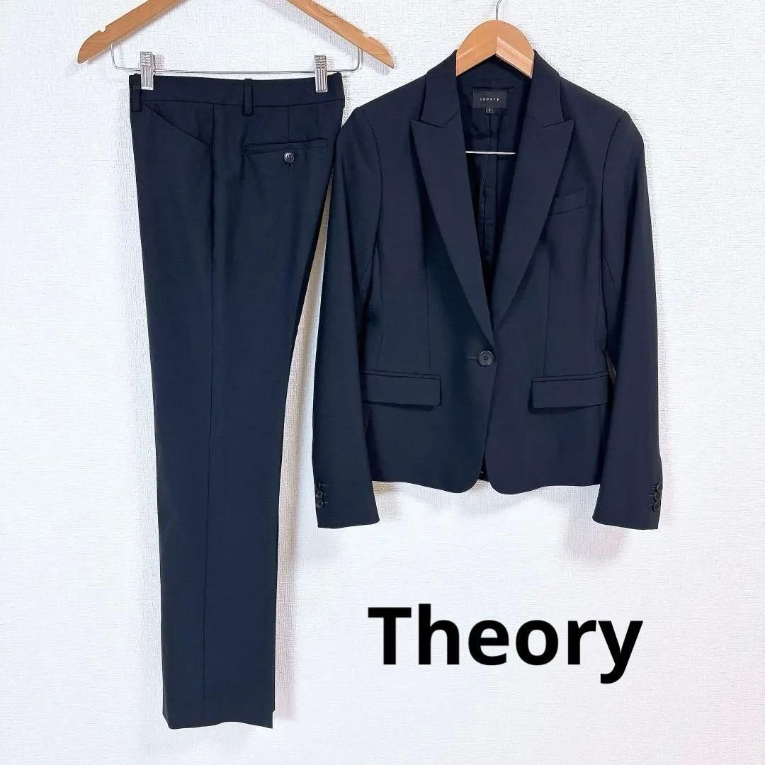美品】セオリー Theory パンツスーツセットアップ ワンボタン 2 - メルカリ