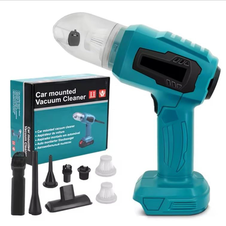 新型モデル バキュームクリーナー マキタ 互換 18 V エアダスター ブロワー 強力 ハンディークリーナー 充電式 コードレス 掃除機 小型 ミニ 自動車 清掃 カーバキューム 洗車 バッテリーは付属しません 並行輸入品 c 6928 bc 9