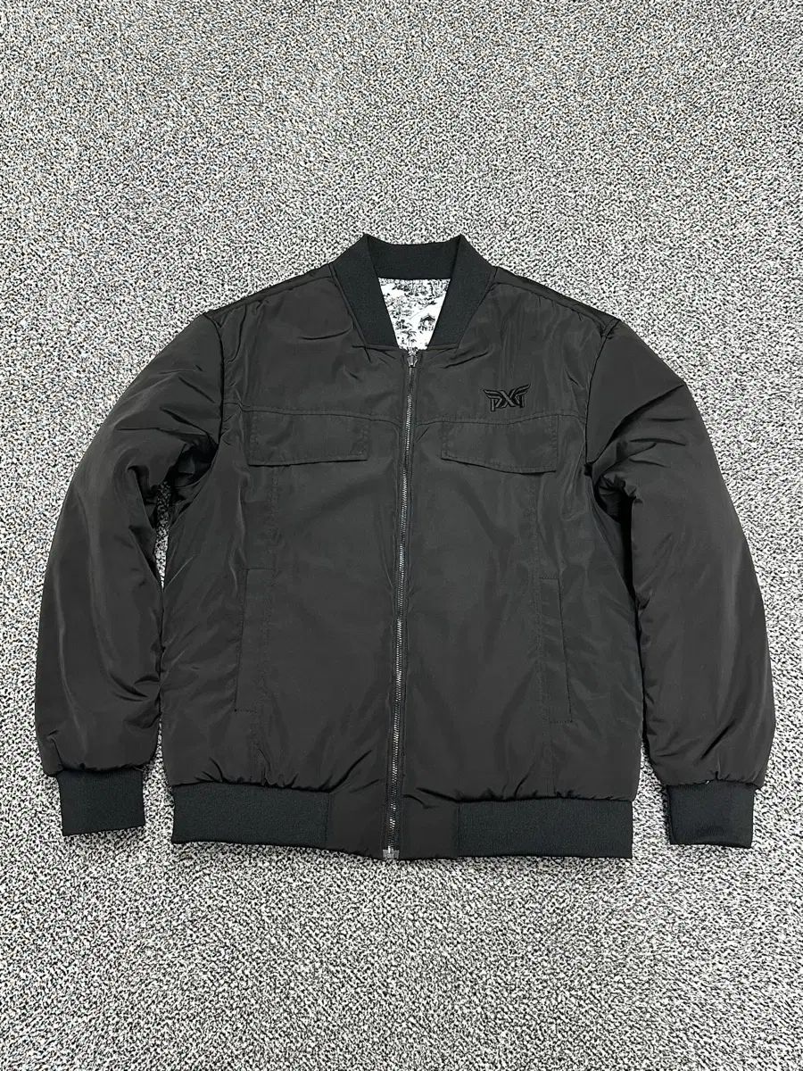 100 105 PXG ブラック ブルゾン ダウン アウター リバーシブル