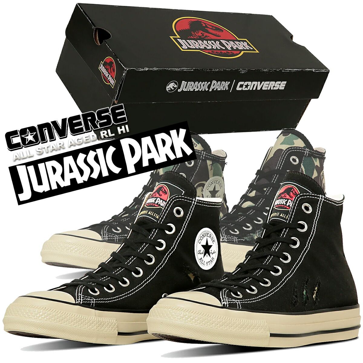 コンバース オールスター エイジド RL HI ジュラシック・パーク