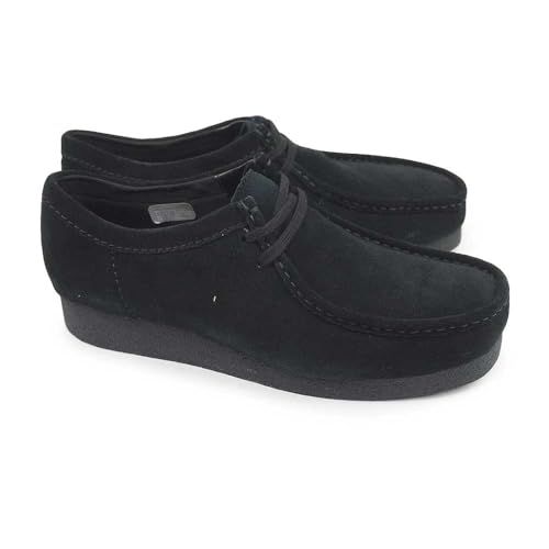 クラークス ワラビー メンズ レディース 防水 ワラビーエヴォ ウォータープルーフ WallabeeEVO WP ブラックスエード 26 5 cm UK 8 m