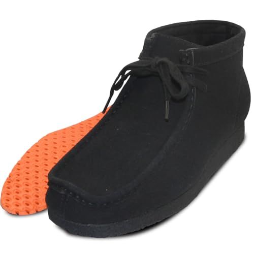 BULLET JAM モカシン ブーツ メンズ レディース アーチサポートインソール付き チャッカブーツ デザートブーツ レースアップ ニューカラー m