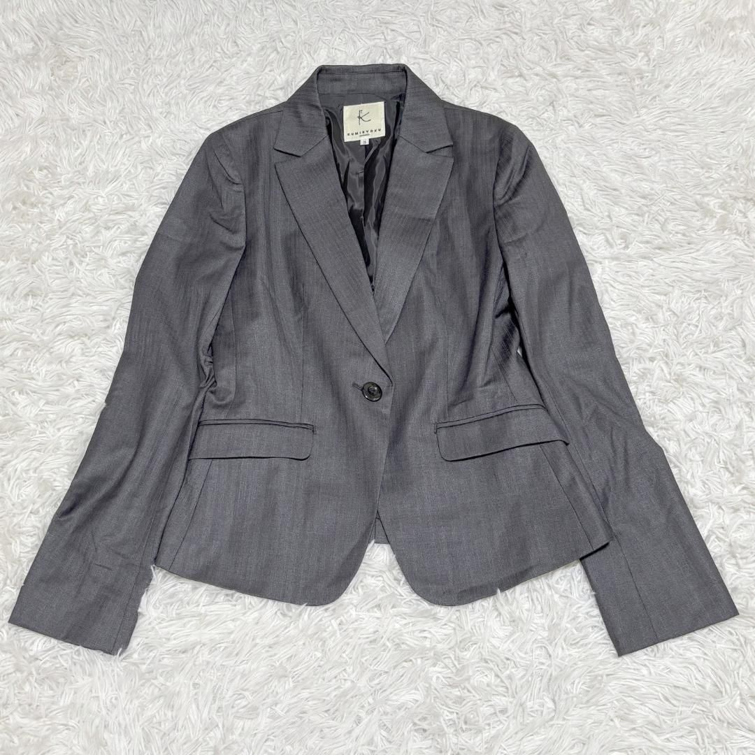 美品】組曲 KUMIKYOKU スカートスーツ セットアップ 3 グレー - メルカリ