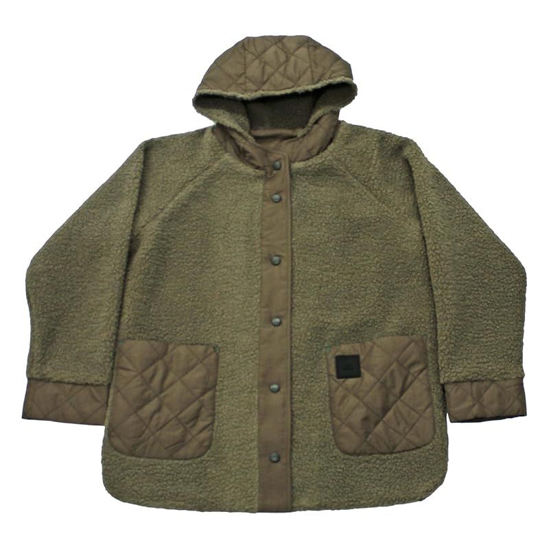 ミーテファブリカ ブルゾン キルティングドッキングボアブルゾン レディース 4335001 チャコールグレー