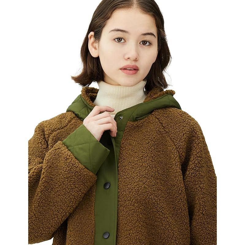 キルティングドッキングボアブルゾン