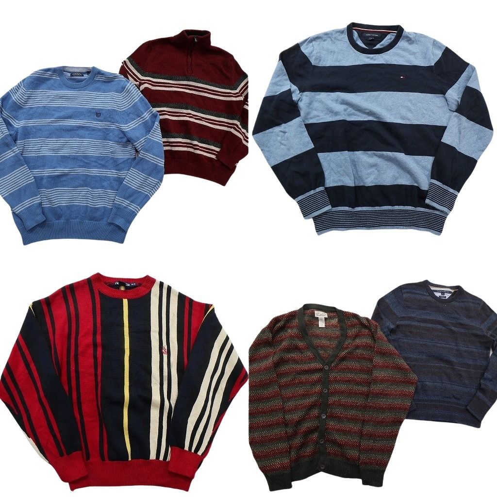 未検品 古着卸 まとめ売り ブランドMIX セーター セット メンズ M トミーヒルフィガー アーノルドパーマー 古着 ND 2595