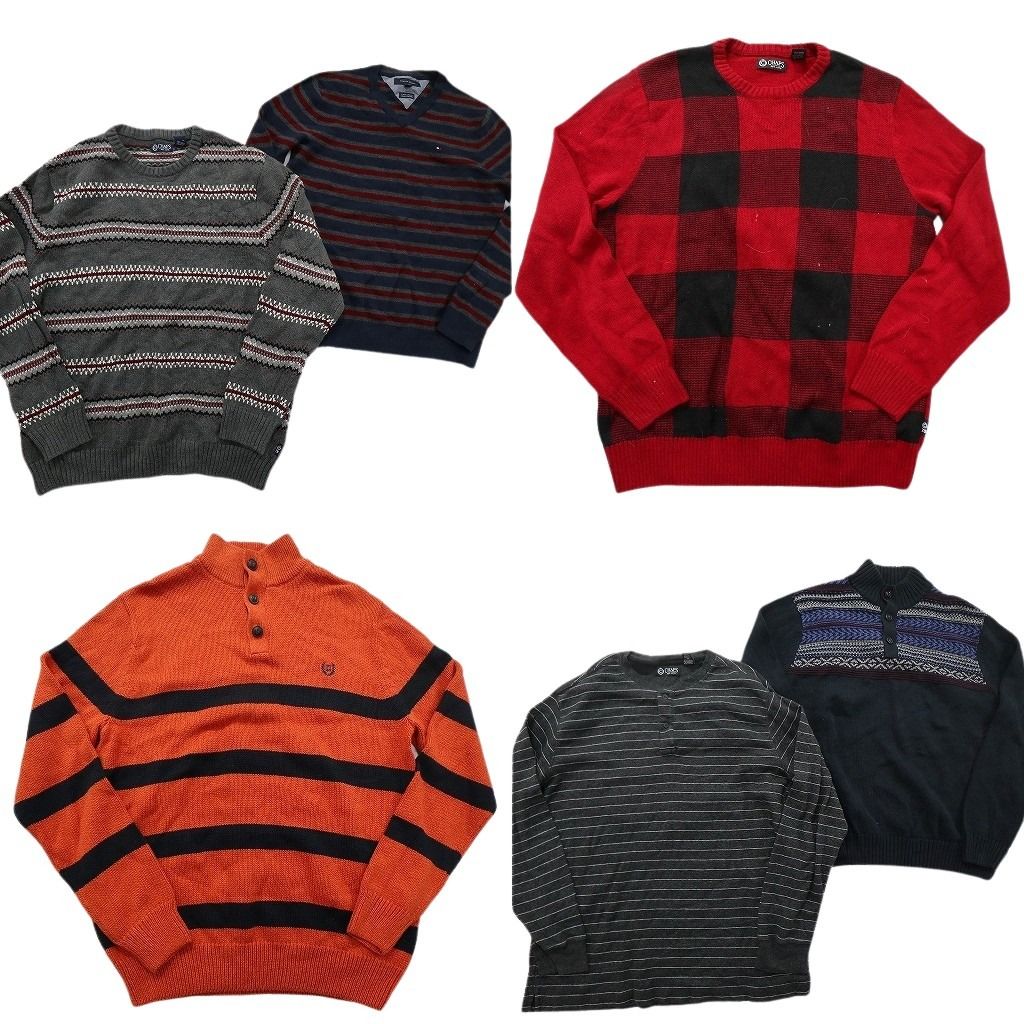 未検品 古着卸 まとめ売り ブランドMIX セーター セット メンズ L トミーヒルフィガー チャップス 古着 ND 2589