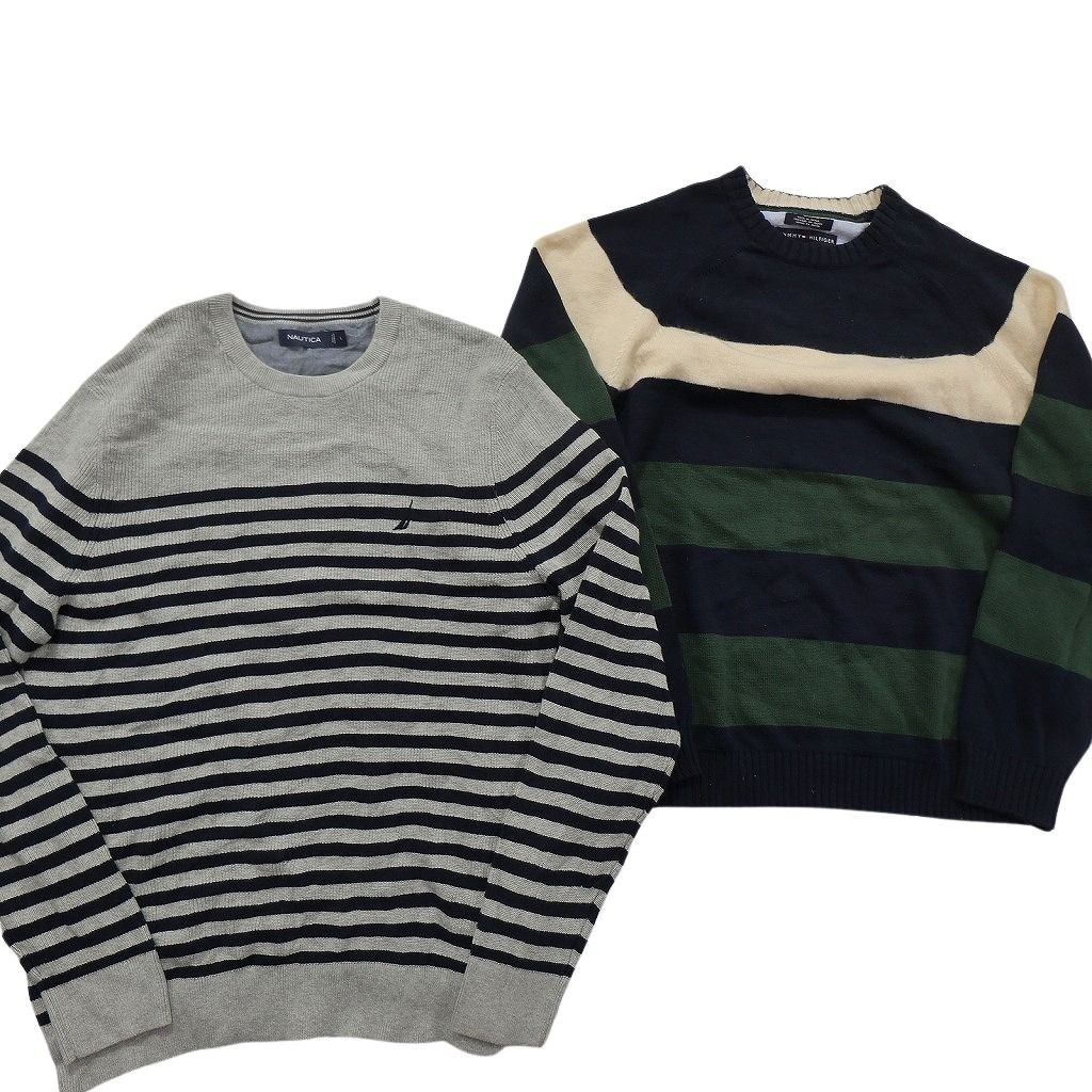 未検品】古着卸 まとめ売り ブランドMIX セーター 6枚セット (メンズ L