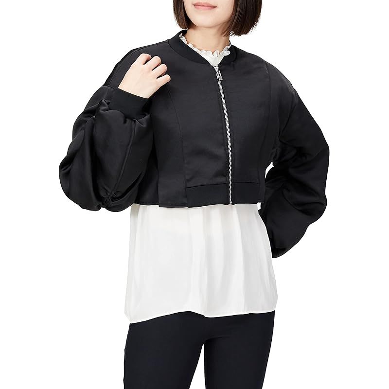 セルフォード 中綿ショートブルゾン レディース BLK 36