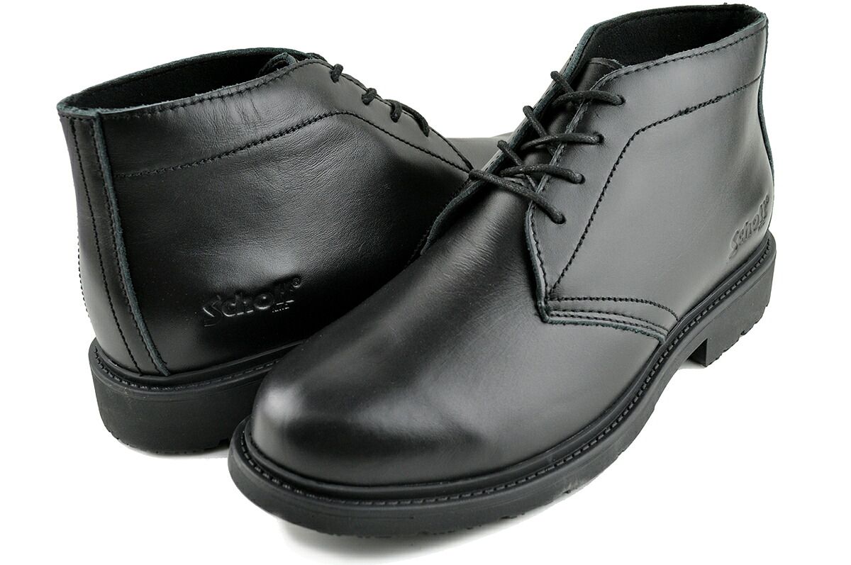 ショット チャッカ ブーツ ブラック Schott CHUKA BOOTS BLACK s23002
