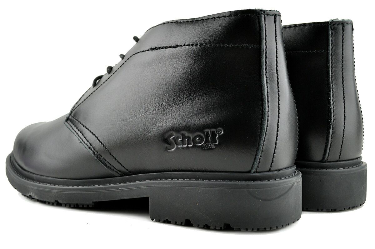 ショット チャッカ ブーツ ブラック Schott CHUKA BOOTS BLACK s23002