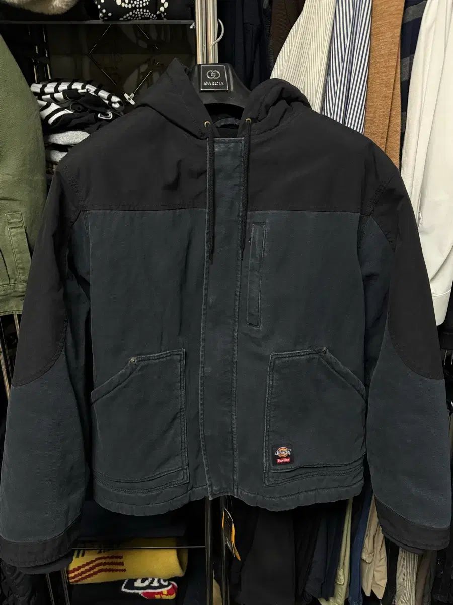 Supreme x DICKIES コーデュラ フード ウォーク ジャケット ブラック Lサイズ