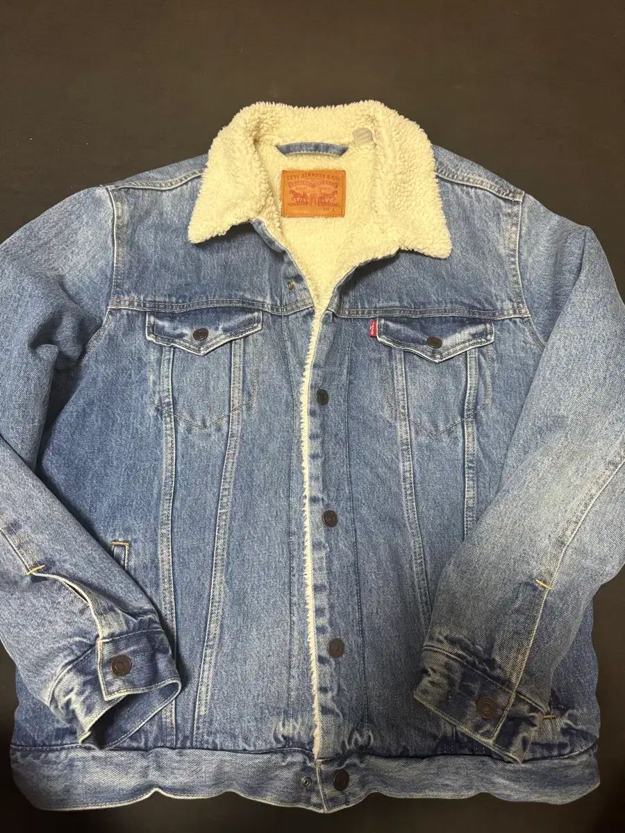 リーバイス シェルパ トラッカー 羊毛デニムジャケット L