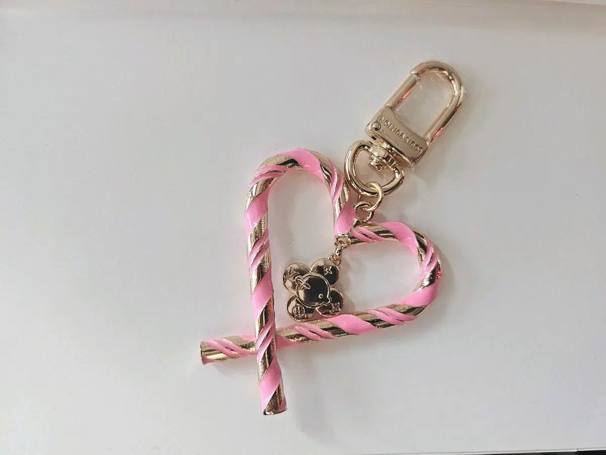 CANDYカン ピンク ハート キーホルダー 兼 バッグチャーム