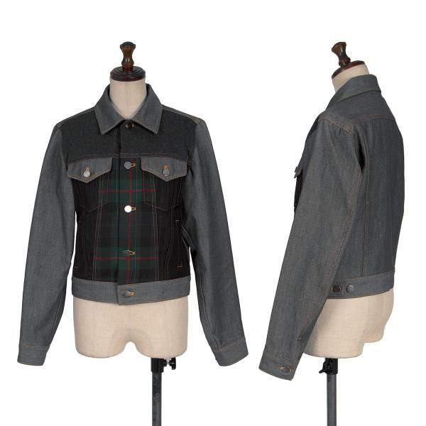 コムデギャルソン チェック柄 ジップ ジャケット M COMME des GARCONS