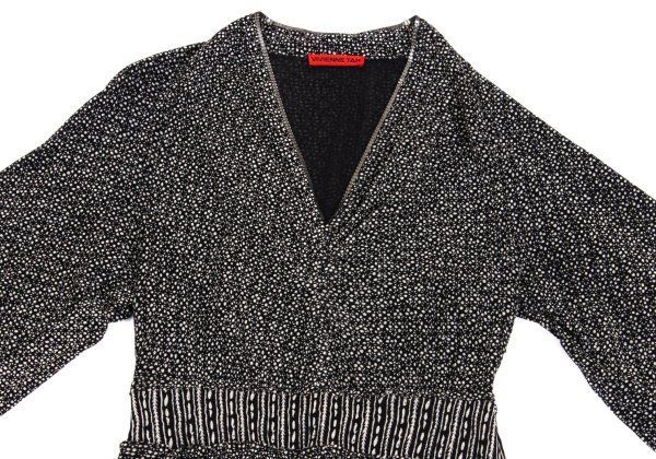 新品　VIVIENNE TAM ヴィヴィアンタム　チュニック　シルク ヴィヴィアンタムVIVIENNETAM 総柄プリント切替デザインパワーネットV