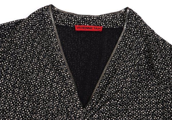 ヴィヴィアンタムVIVIENNETAM 総柄プリント切替デザインパワーネットV