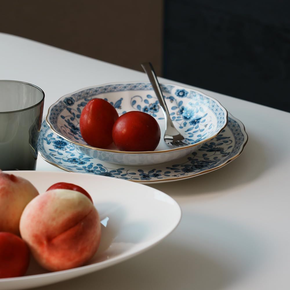 スピード発送】23cmミート皿 ボーンチャイナ ミラノ 9682-1412 NARUMI