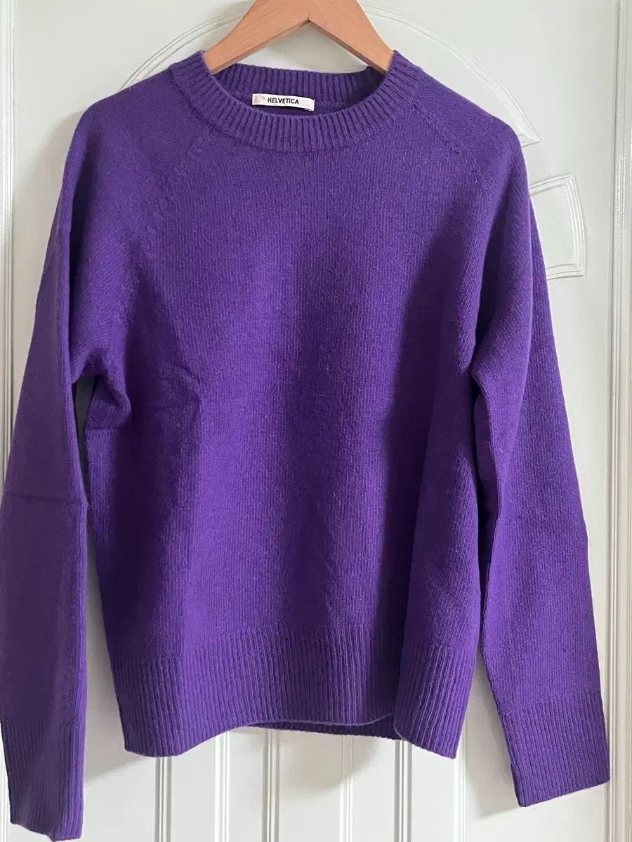 ヘルベチカ カシミア ウール ニット PURPLE パープル 55 66