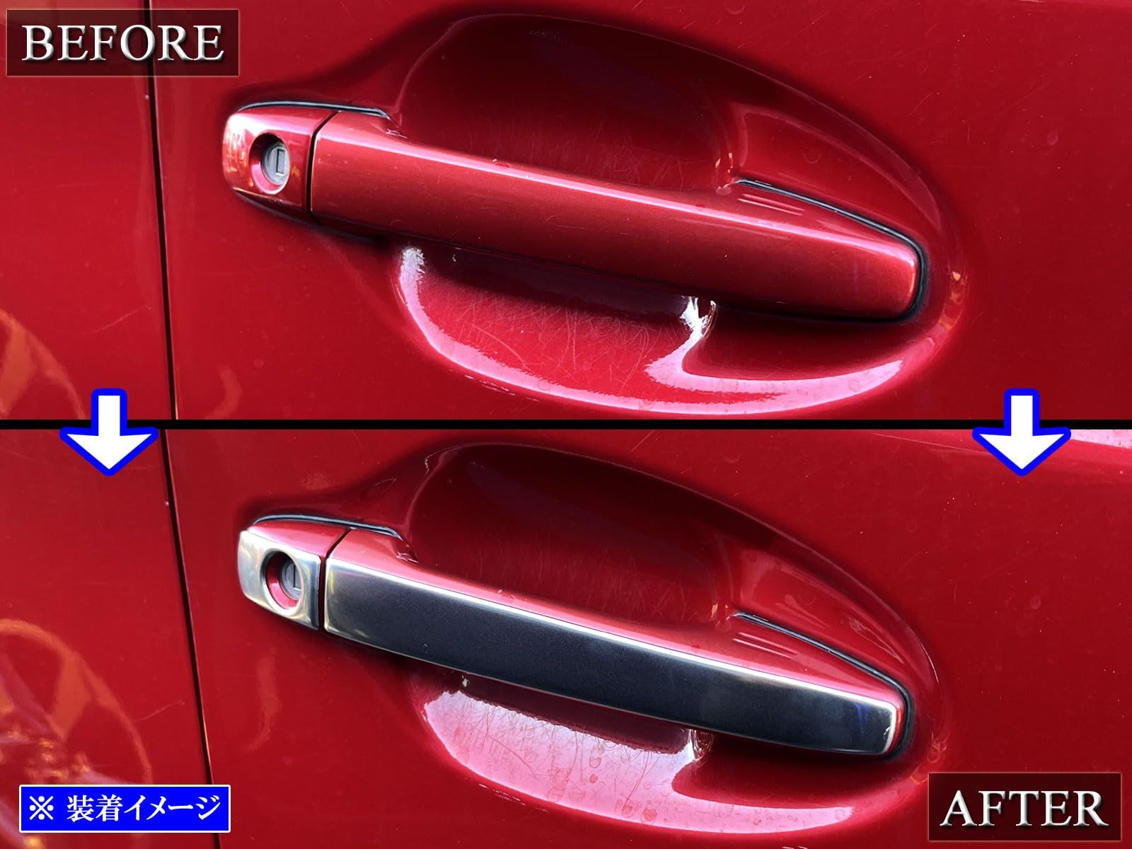 しばふ BRIGHTZ XV GP7 ステンレスドアハンドルカバーノブ 8PC サテンシルバー