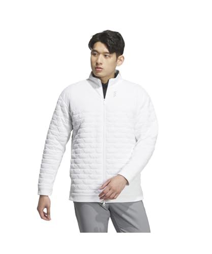 adidas アディダス ゴルフジャケットコードカオス WIND RDY 保温 中わた BOS ロゴ キルトジャケットメンズ m