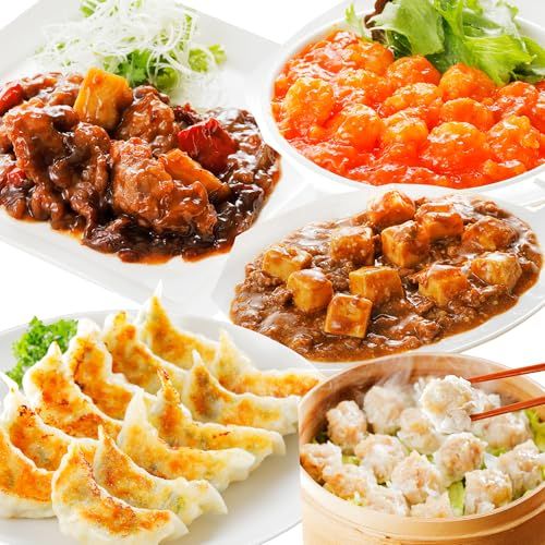 江戸清 点心 総菜セット 横浜中華街 ロイヤル海老餃子 エビ入りシウマイ エビチリソース煮 黒酢酢豚 麻婆豆腐 化粧箱なし 焼売 餃子 冷凍 中華 ギフト お取り寄せグルメpo