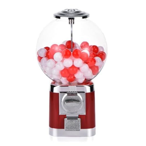 ガチャガチャ 本体 カプセルマシン 機械 100円硬貨対応 カプセル 付き 高さ45 cm 昭和レトロ カプセルトイ ガシャポン ガチャポン レッド po