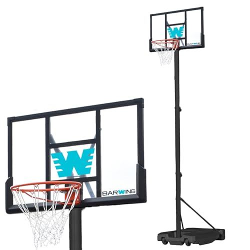 BARWING バーウィング バスケットゴール 調整 2年保証 サイズ 足元 フリー モデル ミニバスサイズ 一般 練習用 バスケット 家庭用 ボール リング 屋外 移動式po