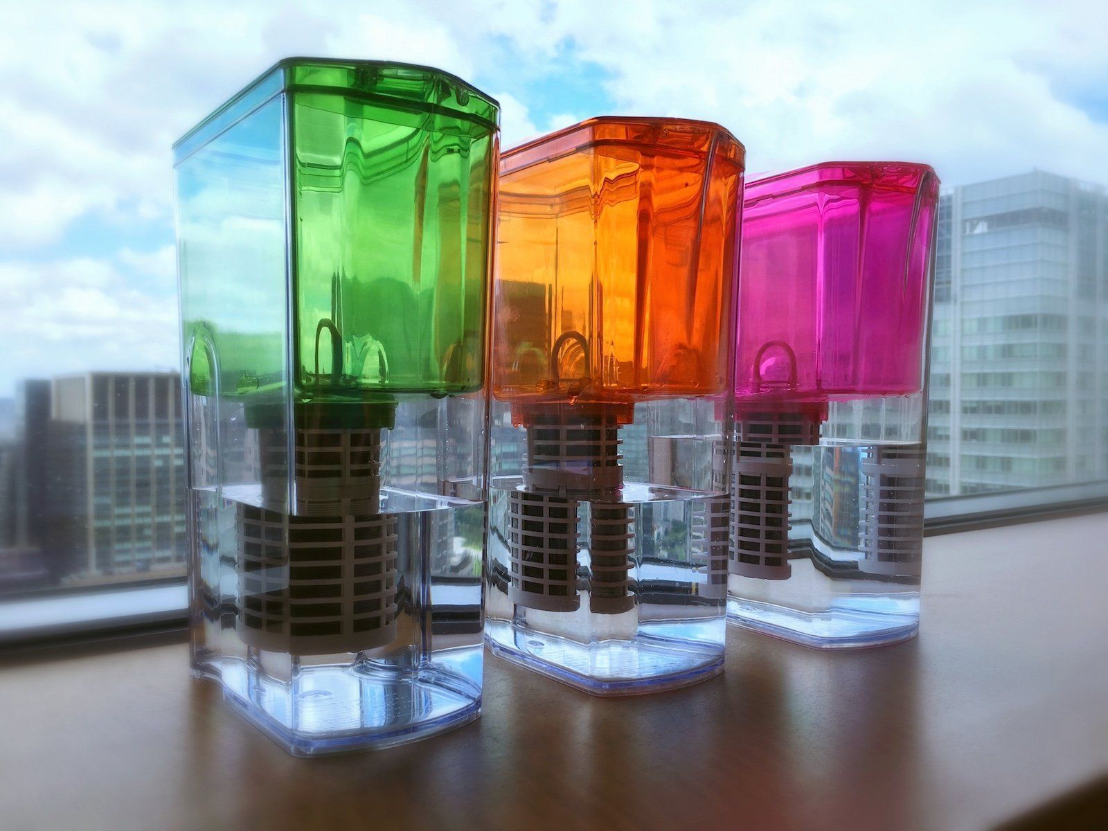  ガイアの水135 ポット型浄水器 カートリッジ付 オレンジ その他 浄水器 整水器