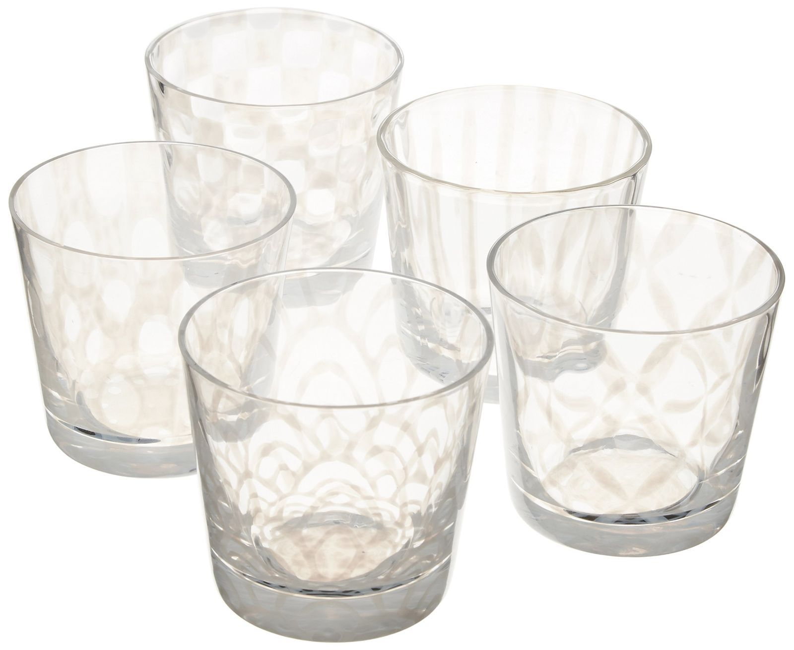 そば猪口セット 大正浪漫硝子 廣田硝子 五客揃 TR 5003