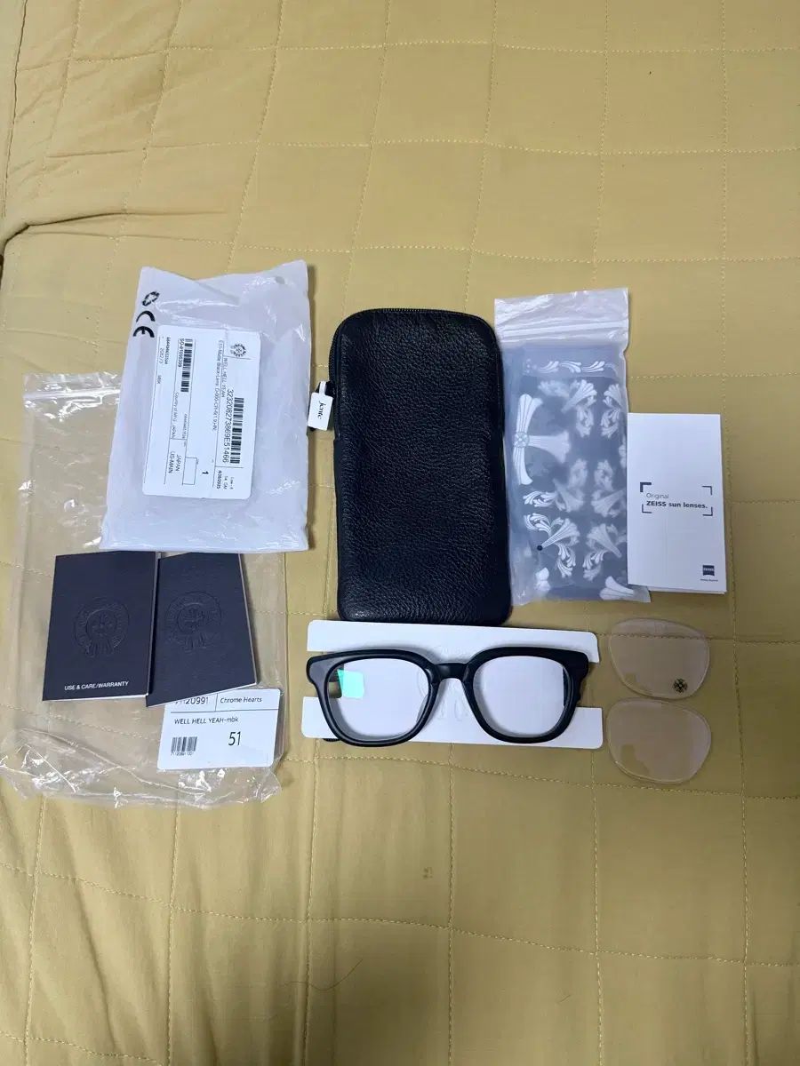 CHROME HEARTS クロムハーツ WELL HELL YEAH メガネ ブラック マット