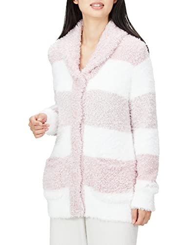 ジェラートメランジ3ボーダーショールカーディガン m