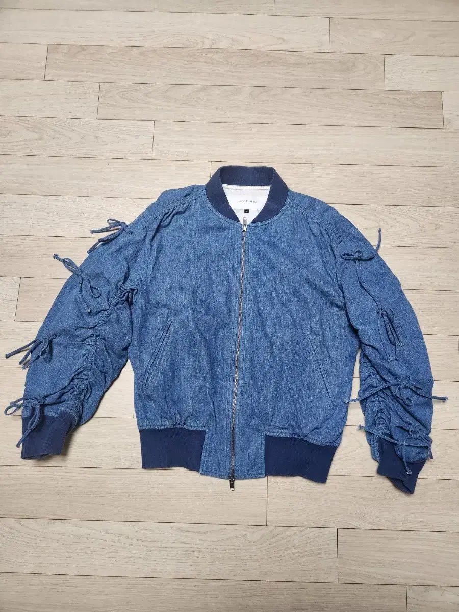 ルシエルブルー デニム シャーリング ブルゾン ジャケット