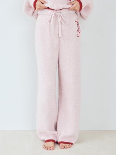 gelato pique ジェラート ピケ ラメフェザーロングパンツ レディース m