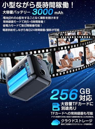 移動検知のみ録画 256