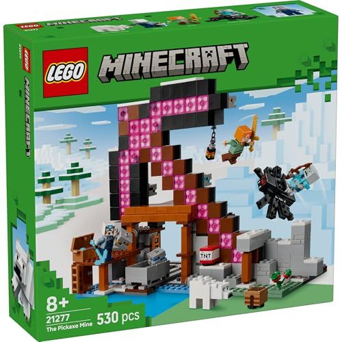 レゴ LEGO マインクラフト ツルハシ鉱山 おもちゃ 玩具 プレゼント ブロック 男の子 女の子 子供 8歳 9歳 10歳 小学生 マイクラ Minecraft グッズ ゲーム 対戦 ロボット 21277 po
